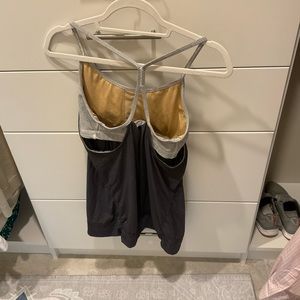 Lululemon yoga top with sports bra inside